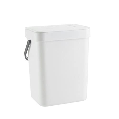 Kleine keuken Compost Bin,3L Keuken Afvalbak, vuilnisbak met deksel ophangen, Onder gootsteen prullenbak, Huishoud Countertop Container voor vuilnis composter