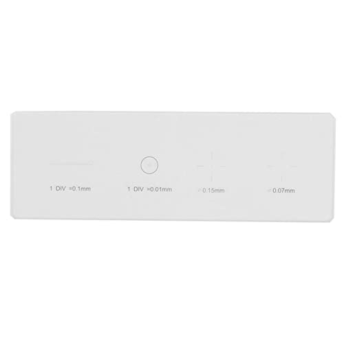 Microscoopmicrometer, Microscoopdoelstelling, Micrometer Kalibratie Diamicrometer Div 0mm, Microscoopmicrometer, Microscoop Diameters 4