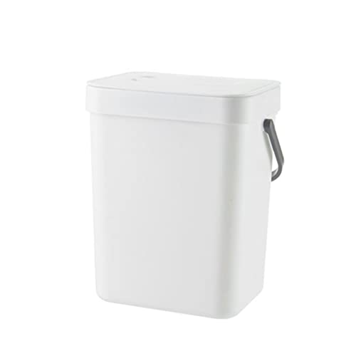 Kleine keuken Compost Bin,3L Keuken Afvalbak, vuilnisbak met deksel ophangen, Onder gootsteen prullenbak, Huishoud Countertop Container voor vuilnis composter