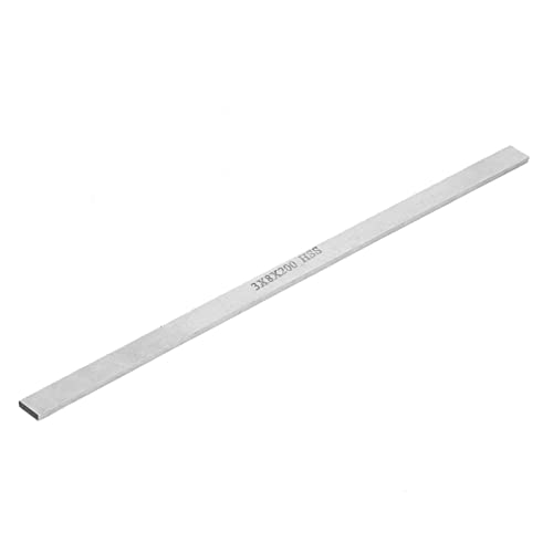 Stalen Rod voor draaibank, Witte Vierkante Staal Rod, HSS draaiend gereedschap voor draaibank gereedschap voor het snijden van wortels voor hout, stalen staven (3 x 8 x 200 mm) 3