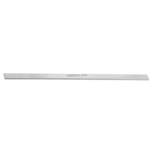 Stalen Rod voor draaibank, Witte Vierkante Staal Rod, HSS draaiend gereedschap voor draaibank gereedschap voor het snijden van wortels voor hout, stalen staven (3 x 8 x 200 mm)