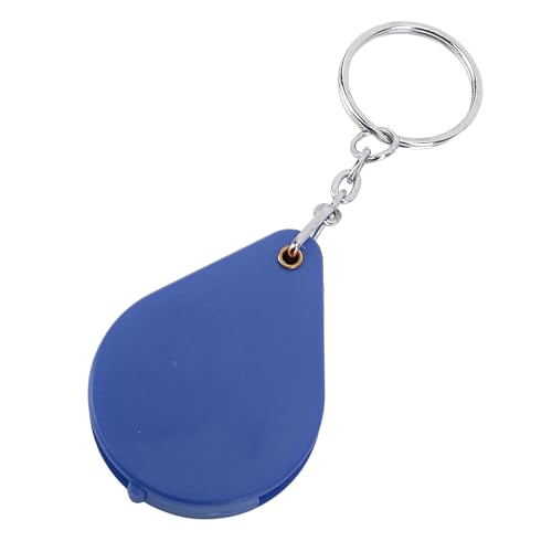 Toetsenbord met opvouwbare toetsen, zak vergrootglas, 10 modus, kleine sleutelhanger, handinhoud voor het lezen, munten, ambachtelijke reizen, vergrootglas, vergrootglas, vergrootglas, vergrootglas (rood) (blauw)