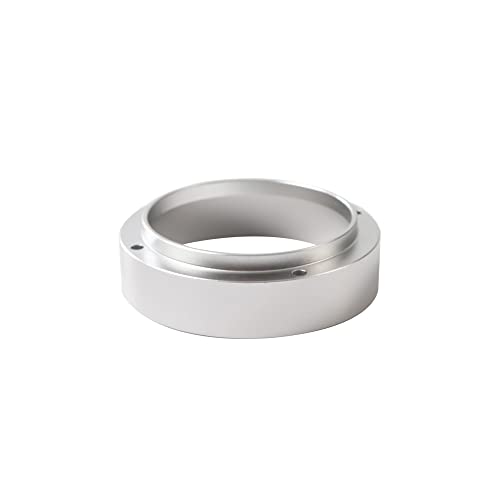 51mm Koffie Espresso Dosing Funnel Ring Catcher, Aluminium Koffiezetapparaat Espresso Funnel Vervanging Koffiezetapparaat Accessoires voor thuis / Cafe Zilver