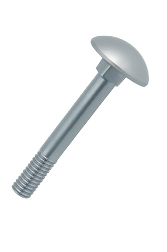M6x80mm Carriage Bolts, 20 Pack Alloy Steel, Mushroom Head Bolts met Square Neck, Gate, Deur, Headboard Bolts, Galvanized and Corrosion Resistant, Carriage Bolts Schroeven, DIN 603