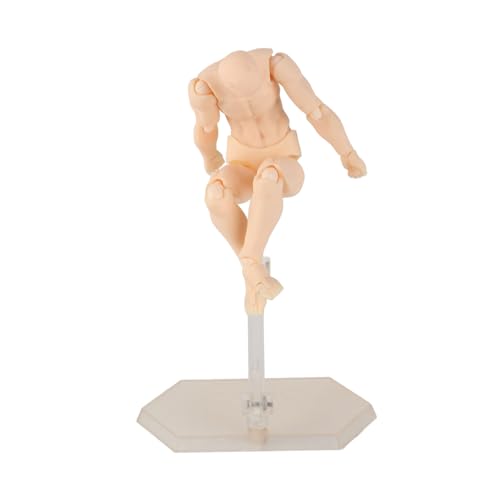 Fi a 2.0 Youth Body Figure - man en vrouw gearticuleerde pop met zilver grijze huid, gemeenschappelijke actie cijfers in grijs en O huidtonen voor tekenen en verzamelen (Man #11) 4