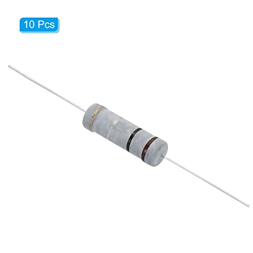 5 Watt 0,1 Ohm Carbon Film Resistor, 10 stuks 5% Tolerantie Axiale Rim Kleurrijk voor DIY projecten en experimenten 3