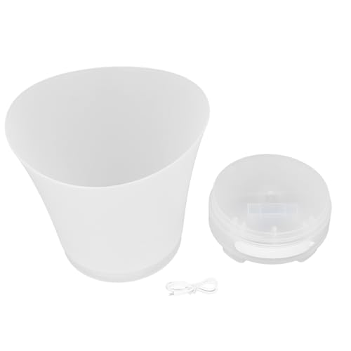 7L LED-ijsemmer met 4 lichtmodi Speaker, kleurrijke wijnbieremmer met super grote capaciteit en kleurrijke LED-verlichting aangesloten op ijsemmer om muziek af te spelen