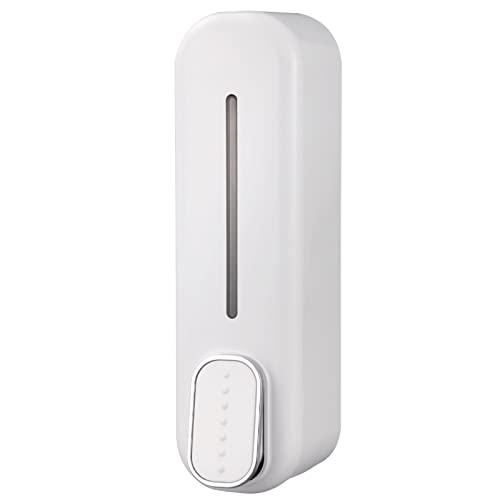 Zeepdispenser, 300ml Handleiding Zeepdispenser, Wall Mounted Zeephouder, Shampoo Dispenser, Zeep schuimdispenser, voor thuis, Douche Gel houder, Lotion Pump voor badkamer, Keuken (Wit)