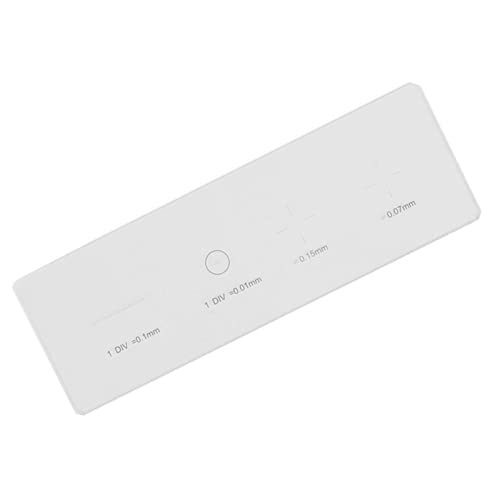 Microscoopmicrometer, Microscoopdoelstelling, Micrometer Kalibratie Diamicrometer Div 0mm, Microscoopmicrometer, Microscoop Diameters 5