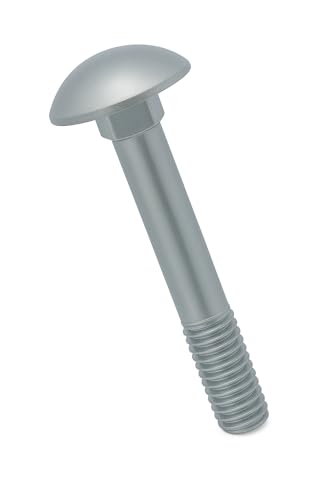 M6x80mm Carriage Bolts, 20 Pack Alloy Steel, Mushroom Head Bolts met Square Neck, Gate, Deur, Headboard Bolts, Galvanized and Corrosion Resistant, Carriage Bolts Schroeven, DIN 603 3