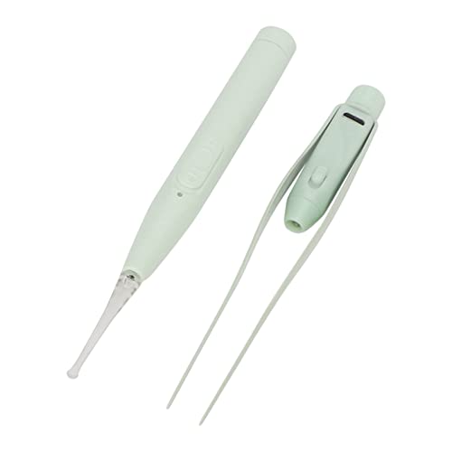 Kinderoor Wax Verwijdering Kit, Baby oorreiniger Kit met LED-verlichting, Inclusief verlichte lepel handvat, Lepel, Tweezer, USB-kabel en opslagbox voor thuis 4