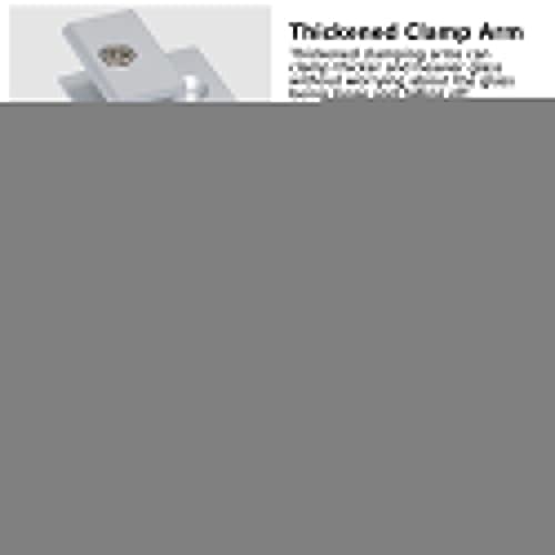 H-vorm glazen klemmen met dikke klemarmen 2 st ruimte aluminium glas beugel geen boren, 7-9MM 4