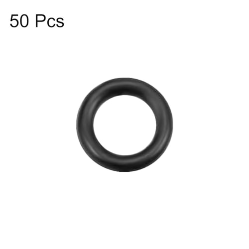 50St Nitrilrubber O-Ringen, 8mm Buitendiameter 4mm Binnendiameter 2mm Breedte Metrische Afdichtingsring, Rubberen Ringen O-Ringen Afstandhouders voor Kraan Loodgieterswerk Autoreparatie 3