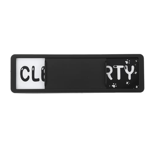 Vaatwasmachine Magneet Clean Dirt Sign, 17 x 6 Inch Clean & Dirty Vaatwasser Indicator Slider Zwart Grappig Acryl Magneetbord wasgoed keuken gadget, zwart & wit