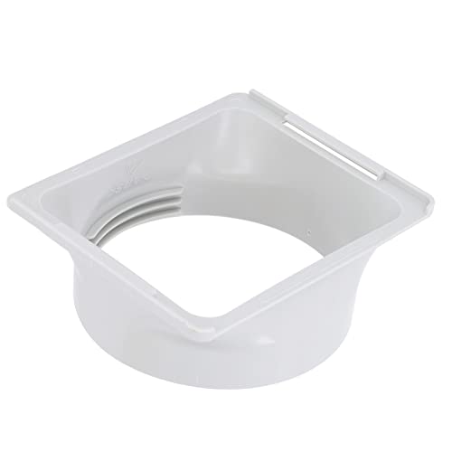 Universele Wire Airconditioning Uitlaatslang koppeling Vierkant naar Ronde AC Uitlaat Duct Pijp Adapter Fit 5.9in Diameter Uitlaatstuk Interface Unit Tube