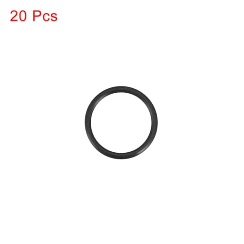 20Pc Nitril Rubber O-ringen, 15mm Buitendiameter 12mm Binnendiameter 1.5mm Breedte Metrische Sealing Ring, Rubber ringen O-ringen Spacers voor Faucet Loodgiet Auto Reparatie 3