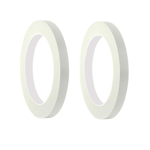 2 Rolls Masking Tape Painting, 10mm x 50m Masking Tape, Painting Tape, Masking Tape, voor schilderen, renovaties, ambachten, wit