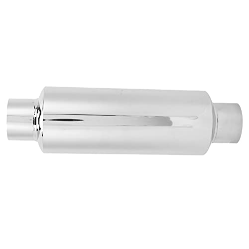 Uitlaatpijp en Joint Uitlaatmoffel 2,5 inch Recht door roestvrij staal Damper Katoen Universeel 3