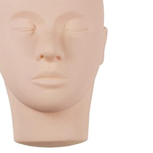 Lash Mannequin Head, Vervang Oogleden Mannequin Head, Make-up Soft-Touch Rubber Oefenhoofd voor Lash Extension Practice 5