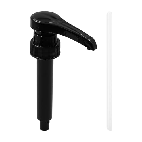 Koffie Siroop Pomp, 5 Piece Pump Dispenser, past op de meeste 750ML Siroop flessen Herbruikbare Leakproof Pump voor koffie Siroop voor thuis Keuken Koffie Bars Zwart 3