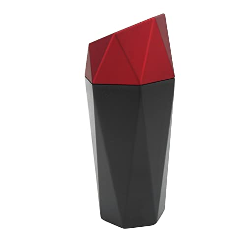 Car Roll Bin met deksel Leakproof Rood Stijlvol voor voertuigen Home Office Keuken