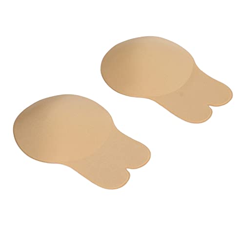 Zelfklevende Bra Siliconen Oorlijm Bra Rabbit Shaped Strapless Rugloze Herbruikbare onzichtbaarheid Stick Flexibele Soft Sports BH Push up Zelfklevende Beha's (huidkleur)