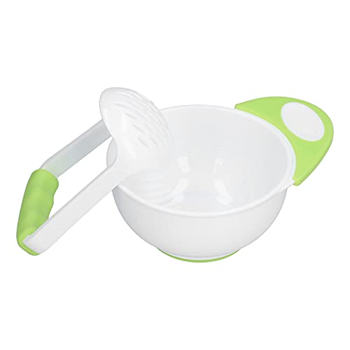Baby voedsel Mash Bowl Pestle Bowl Set non-slip Lange handvat groentepuree met vermalen Rod-Baby Eten