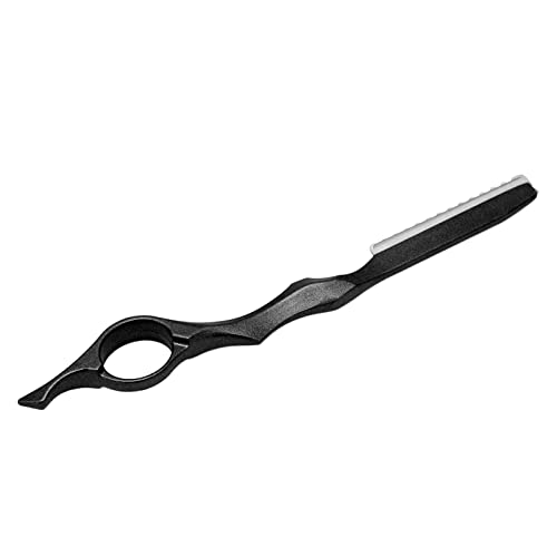 Professional Hair Styling Thinner Texturizing Cutting Feather Hair Styling Hair Thinning Comb Hair Texturizing Cutting Comb for Salon Home Use(Zwart)