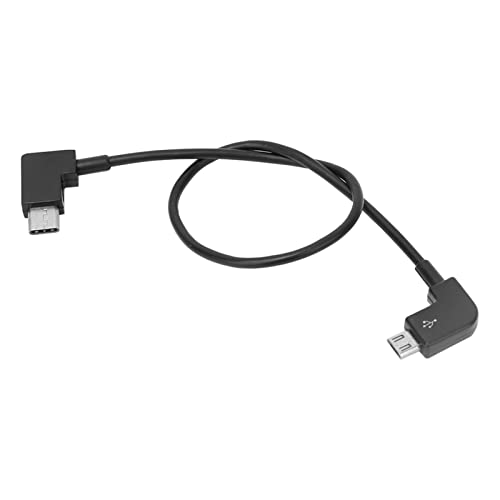 2 Kabelkabel Zwarte USB Kabel RC Onderdelen Vervanging Accessoire Fit Foric Drone (Microusb naar Typec Interfaces) (Android naar TYPE-C)