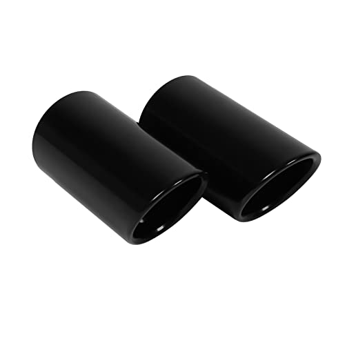 Uitlaattip, roestvrij stalen uitlaattip voor A4 B8 Q5,Gloss Black Uitlaattip Uitlaattip Uitlaatmoffel Tail Throat Uitlaatsysteem,Exhaust Pipe