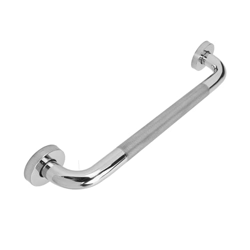 Douchegripper, Roestvrij stalen badkamer handvat, douche handvat, badhandvat, veiligheidsbeugel voor douchestoel, Grab Rods senior, Ouderen, Handicap (Zilver)