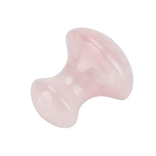 Quartz Massage Tool Natural Rose Quartz Crystal Massage Stone Mushroom Shaped Face Eyes Massaging Tools