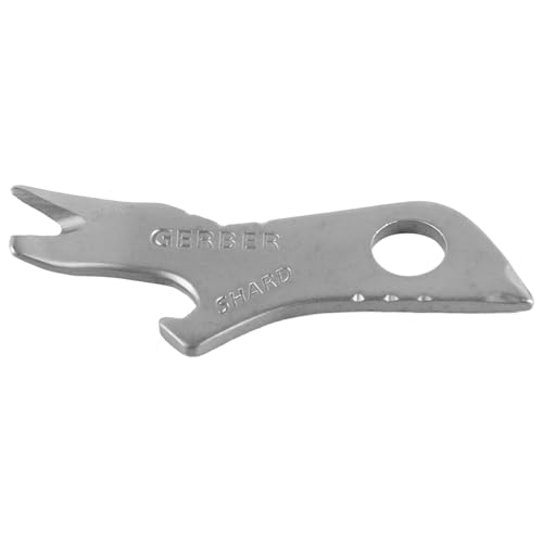 Sleutelhanger, multifunctionele sleutelhanger met flesopener, schroevendraaier en draadstripper, EDC-apparatuur en accessoires, grijs