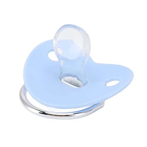 Bling Pacifier, Bling Baby Pacifier Rhinestone Crown Ultra Soft Silicone Safe Baby Pacifier M Maat:, Blauw 5