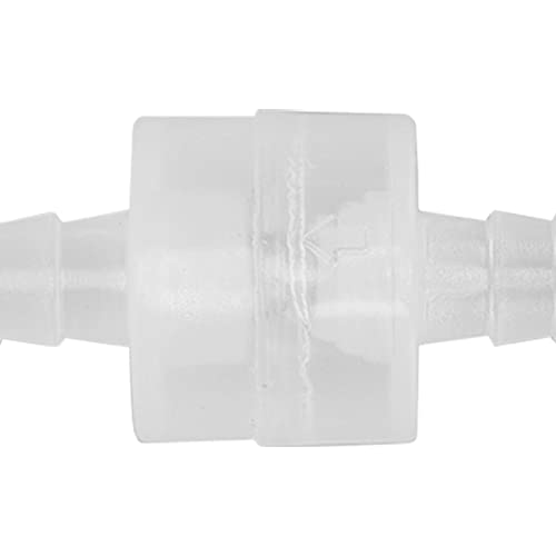10 stuks kunststof One Way Check Valve Translucent Aquarium Anti Backflow slang Controleren Ventiel met veer voor Aquarium Tubing Accessoires:(8mm doorschijnend) 5