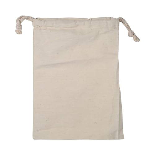 Katoenen bergzak Katoenen koordtas Muslin Bag Katoenen opslagtas Canvas Bag Katoenen Tote Bag voor handtassen Wasserijtassen Schoenen (30 * 40cm)