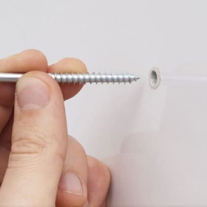 16x100mm wandpluggen voor schroeven (50 st.) Nylon Rawl bevestigingen, uitbreidingspluggen, kunststof sleeve anker passen voor 12mm diameter schroef, voor gipsplaten, baksteen, beton (Wit) 3