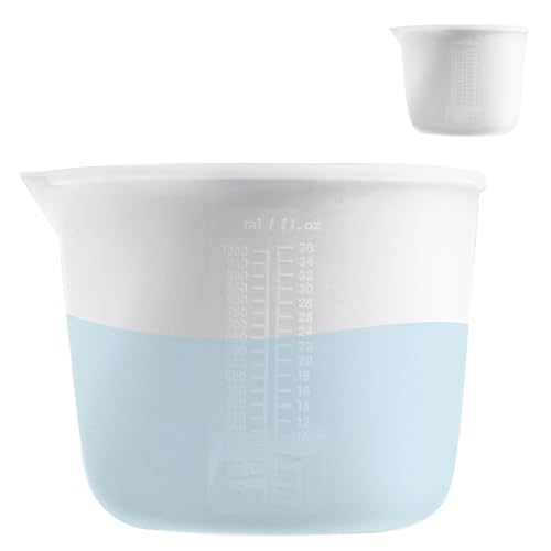 Siliconen meetbekers, 1000ml Grote Siliconen meetbeker Epoxyhars, Meetbekers met meting voor handwerk, Siliconen meetbeker, Epoxy Resin keuken mallen voor keuken DIY Ambacht
