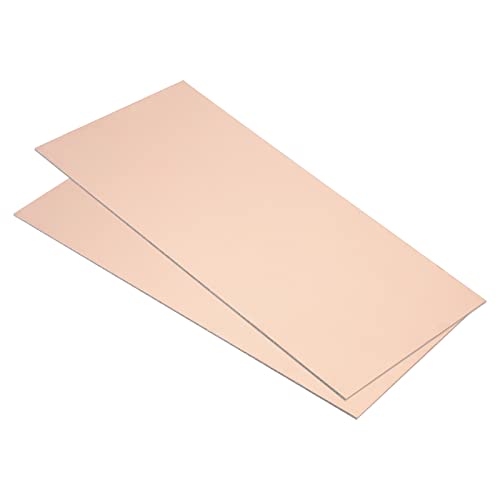 FR4 Double Sided Clad Koper, 2 Pack 200 x 100 x 1,2mm PCB Gelamineerde printplaat