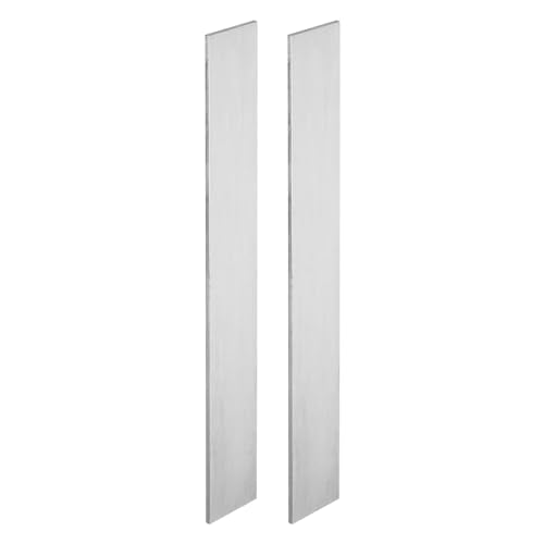 Verpakking van 2 1084 staal voor mes maken staal 30,5 x 2,5 x 1/8 cm plaat staal voor DIY ruwe plaat metaal voor professionele ambachtelijke ambachtslieden zilver wit