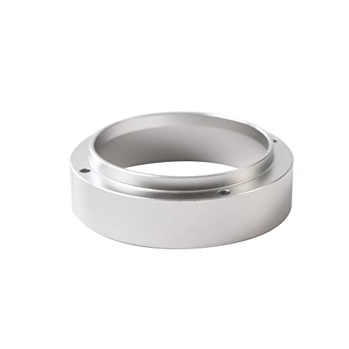 58mm Koffie Espresso Dosing Funnel Ring Catcher, Aluminium Koffiezetapparaat Espresso Funnel Vervanging Koffiezetapparaat Accessoires voor thuis / Cafe Zilver