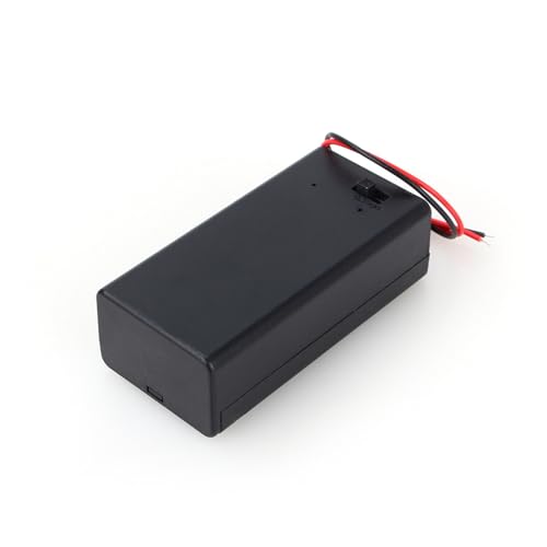 9V Volt PP3 Batterijhouder Box DC behuizing met Wire Guide AAN/UIT Schakelhoes Duurzaam voor elektronische toepassingen