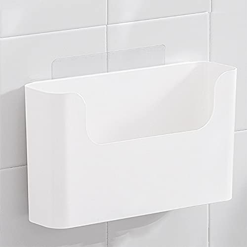 Bedside Bed Organizer opslagrek Zwevende wandschuren Plank Caddy, Stick On Wall Mounted Slaapkamer, Slaapkamer, Kantoor voor glazen, Afstandsbediening, Sleutels, Pens-M 4