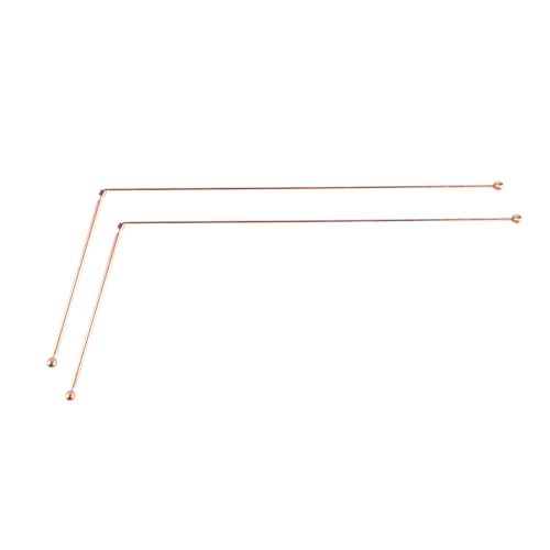 Koper Dowsing Rods, Pack van 2, 99,9% Koper voor jachtgereedschap, Divination of Water Sources, Treasures, Begraven voorwerpen, enz. Dowsing Rods met doos