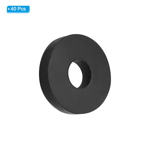 Platte rubberen ringen, 40 st 3/4 inch OD x 1/4 inch ID x 1/8 Dikte Multi-Function Spacer Rubber Bushing Anti Vibratie Wasmachines voor Bolts Schroeven Auto huishoudelijke apparaten 3