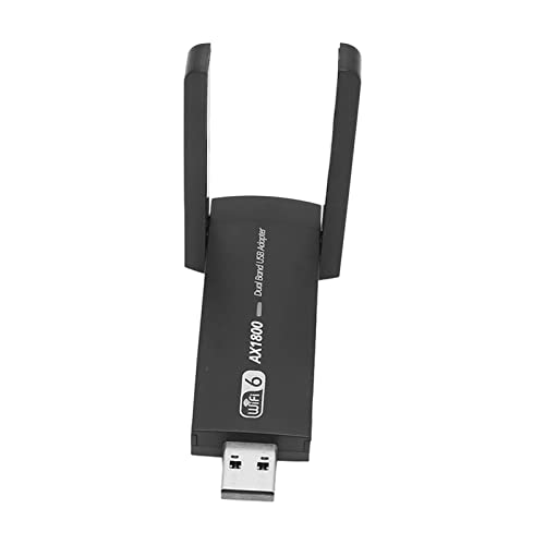 AX1800M WiFi 6 USB-adapter, met Dual Band 5G 2.4G 802.11ax 3.0 Draadloze netwerkkaart voor PC Desktop Laptop Ondersteuning 7 10 11WiFi USB3.0 2.4GHZ Tot 5.0GHZ AX1800Mbps