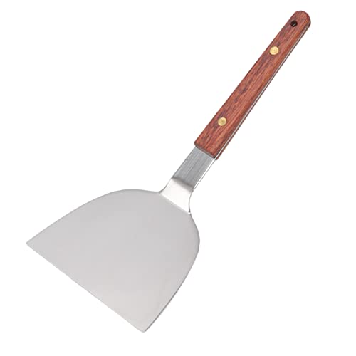 Teppanyaki Spatula Roestvrij staal Hamburger Turner Scraper Pancake Keuken Steak Fried Shovel Metal Griddle Spatula (105MM)