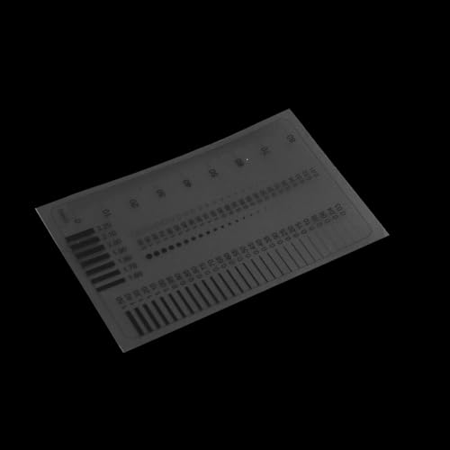 punt en lijn meetapparaat, spotkaart, scheur breedte liniaal, spleet liniaal, vergelijkingskaart, trachoma vergelijkingsblad, barst vergelijking liniaal, belangrijke hulpmiddelen voor fout metin 3