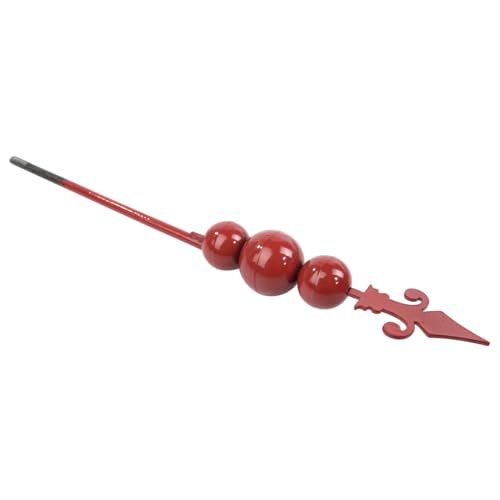 Sea Wind Spinner 360 Degree roterende metalen tuin Spinners, Dikte Rod Windy Ornaments, Lotus Verschijning Spinning Sculptuur voor gazons / Patio / tuin decoratie - rood 4