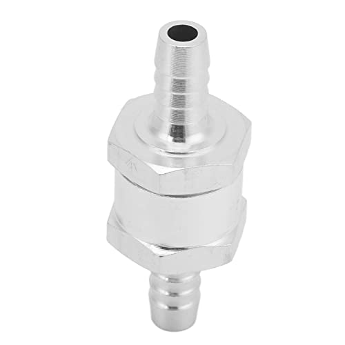 Fuel Check Valve, Brandstofslang Check Valve, Check Valve, Aluminium Legering Universeel voor Brandstof Benzine Olie Benzine Diesel Water(8mm)